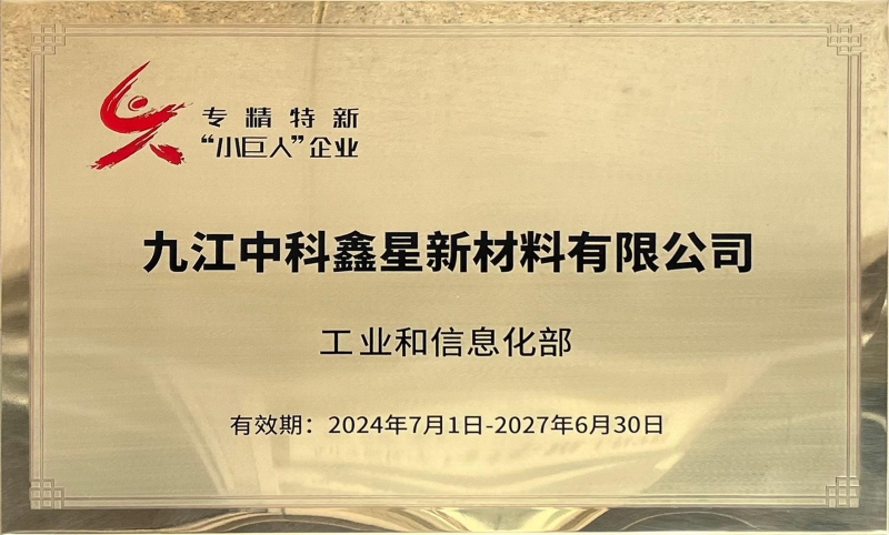 国家专精特新“小巨人”企业